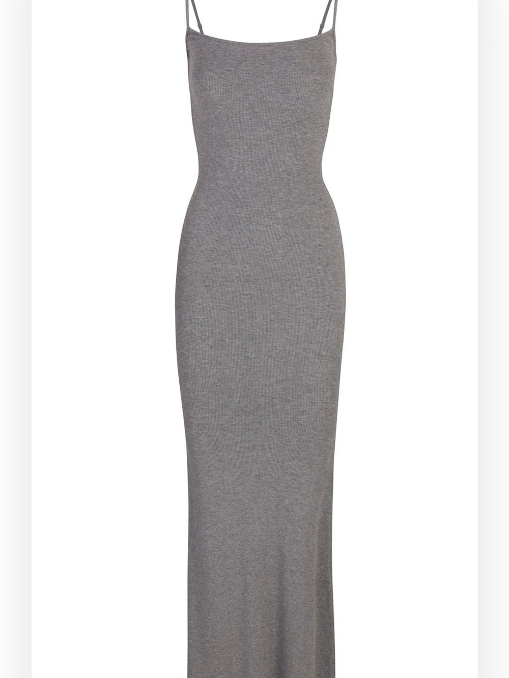 SKIMS Soft Lounge Long Slip Dress in Heather Grey Size M